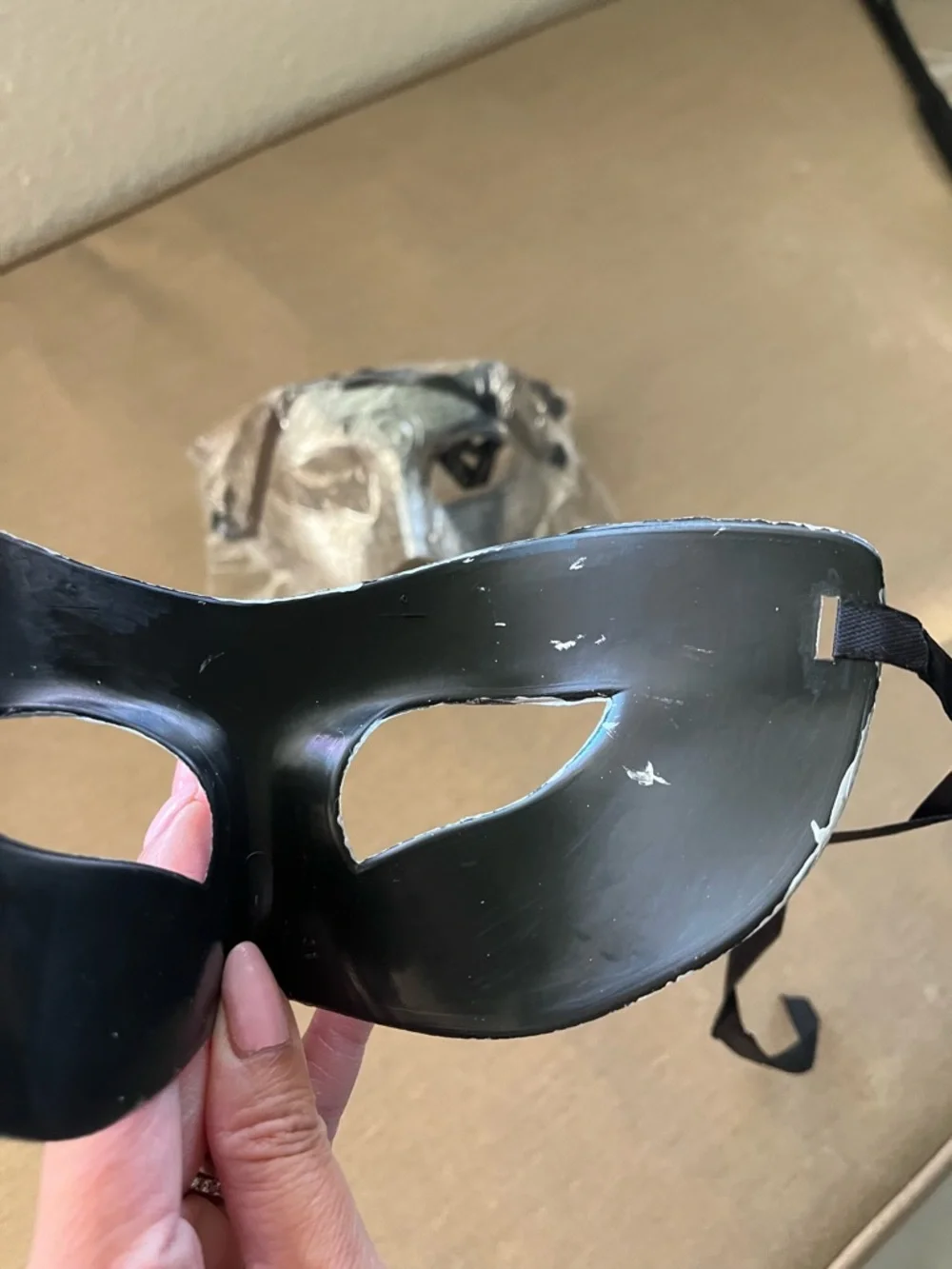 Silver Venetian-Style Face Masks - Elegant Masquerade Party Mask